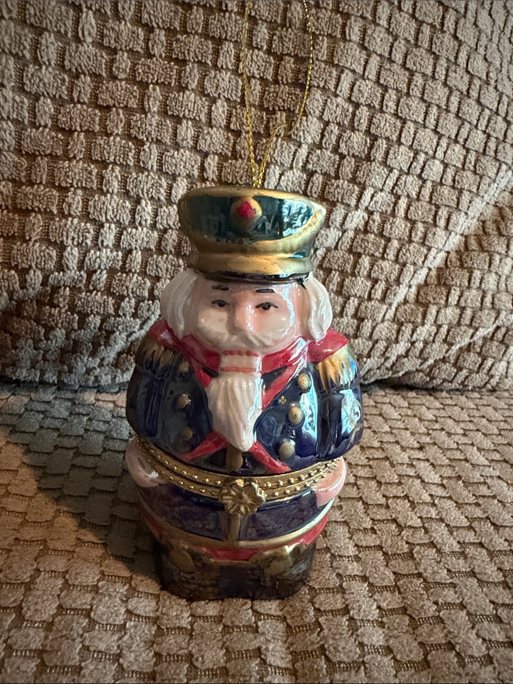 Mr. Christmas Nutcracker Ornament/Music Box